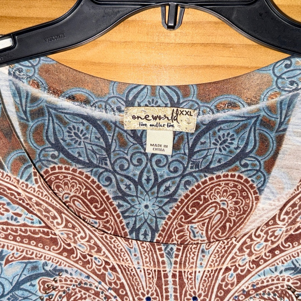 ONE WORLD Multicolor Patterned Tunic - image 2
